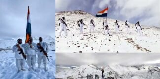 ITBP के हिमवीर जवानों ने 16000 फीट की ऊंचाई पर माइनस 40 डिग्री तापमान में मनाया गणतंत्र दिवस