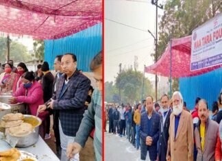 मां तारा फाउंडेशन द्वारा नये साल पर कोविड प्रोटोकॉल के तहत किया गया भंडारे का आयोजन maa-tara-foundation