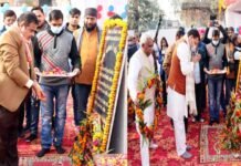 केंद्रीय मंत्री नितिन गडकरी एवं सीएम धामी ने शहीद उत्तराखंड आंदोलनकारियों को दी श्रद्धांजलि नितिन गडकरी एवं सीएम धामी