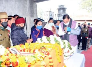 उत्तराखंड: शहीद हवलदार प्रदीप थापा की अंतिम यात्रा में उमड़ा जनसैलाब, मुख्यमंत्री धामी ने दी श्रद्धांजलि shahid-pradeep-thapa