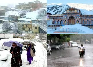 पहाड़ों पर बर्फबारी के बाद देहरादून से लेकर दिल्ली-एनसीआर तक बारिश का सिलसिला जारी, पारा गिरने से बढ़ी ठंड snowfall-in-uttarakhand