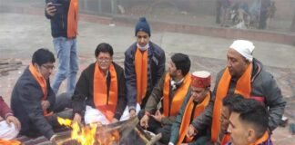 विधि विधान से मनाया गया दसवाँ उत्तराखंड लोक पर्व उत्तरैणी मकरैणी