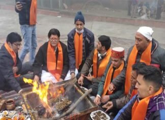 विधि विधान से मनाया गया दसवाँ उत्तराखंड लोक पर्व उत्तरैणी मकरैणी