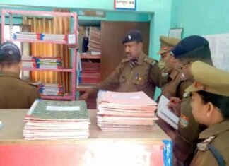 क्षेत्राधिकारी सदर पौड़ी द्वारा किया गया थाना थलीसैण का वार्षिक निरीक्षण क्षेत्राधिकारी सदर पौड़ी