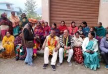 भाजपा प्रत्याशी राजकुमार पोरी ने कल्जीखाल विकासखंड के डेढ़ दर्जन गाँवों में भ्रमण कर मांगे वोट