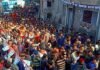कांग्रेस प्रत्याशी केशर सिंह नेगी ने सतपुली में निकाली विशाल रैली