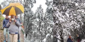 पहाड़ों में हो रही बर्फबारी और बारिश ने चुनाव प्रचार में डाला खलल,प्रत्याशियों की बढ़ने लगी है चिंता snowfall-in-pauri