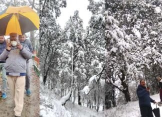 पहाड़ों में हो रही बर्फबारी और बारिश ने चुनाव प्रचार में डाला खलल,प्रत्याशियों की बढ़ने लगी है चिंता snowfall-in-pauri