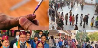 Uttarakhand Election 2022: उत्तराखंड में सभी 70 सीटों पर मतदान शुरू,वोट डालने के लिए बूथ केंद्रों पर लगी लाइनें