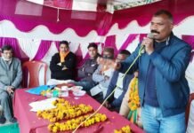 नगर पालिका अध्यक्ष यशपाल बेनाम ने पौड़ी विधानसभा से भाजपा प्रत्याशी राजकुमार पोरी के लिए मांगें वोट yashpal-benam