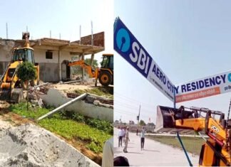 जेवर एयरपोर्ट क्षेत्र में हो रहे अवैध निर्माण पर चला प्राधिकरण का बुलडोजर, कालोनाइजरों द्वारा विकसित कालोनियों में हो रहे निर्माण को किया ध्वस्त Bulldozer-on-illegal-constrction-in-yamuna-aera