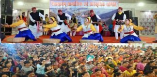 देवस्थानम सामाजिक एवं सांस्कृतिक समिति द्वारा फूलदेई पर्व पर बदरपुर में रंगारंग कार्यक्रम