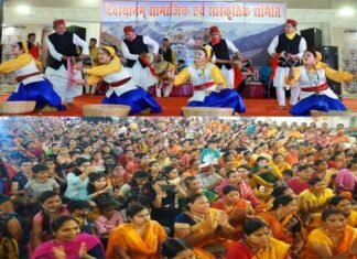 देवस्थानम सामाजिक एवं सांस्कृतिक समिति द्वारा फूलदेई पर्व पर बदरपुर में रंगारंग कार्यक्रम