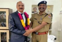 सब इंस्पेक्टर कपूर चन्द को सेवानिवृत्ति पर पौड़ी पुलिस द्वारा दी गई भावभीनी विदाई कपूर चन्द सेवानिवृत