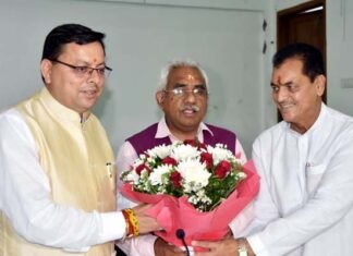 सीएम पुष्कर सिंह धामी ने मुख्यमंत्री आवास में आयोजित भाजपा विधानमंडल दल की बैठक में किया प्रतिभाग cm-dhami