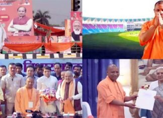 स्टेडियम तैयार : यूपी में आज से फिर योगीराज, शपथ समारोह के साथ शक्ति प्रदर्शन भी करेगी भाजपा cm yogi oath ceremony