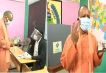 उत्तर प्रदेश में चुनाव का छठा चरण शुरू, सीएम योगी ने डाला वोट, 10 जिलों में 57 सीटों के लिए हो रही है वोटिंग