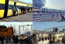 मेरठ के पास हुआ हादसा : पैसेंजर ट्रेन में आग लगने के बाद यात्रियों ने पेश की बहादुरी की मिसाल, बड़ी घटना होने से बचाया