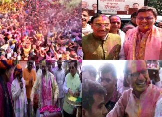 दो साल बाद दिखी रौनक : त्योहारों पर लगा ग्रहण होली ने धुल दिया, आम नागरिकों से लेकर नेता भी रंग में रंगे नजर आए