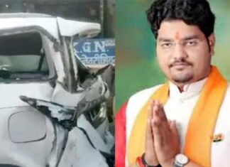 यूपी के डिप्टी सीएम केशव प्रसाद मौर्य के बेटे की कार ट्रैक्टर से टकराई, बाल-बाल बचे keshav prasad maurya son