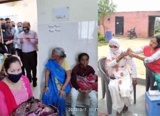 सघन मिशन इंद्रधनुष अभियान का शुभारंभ, बच्चे को पोलियो ड्राप पिलाकर सीएमओ ने किया आगाज saghan-mission-inderdhanush