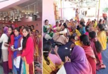 सिद्धपीठ थानेश्वर महादेव मंन्दिर में महाशिवरात्रि पर्व पर लगा श्रद्धालुओं का तांता