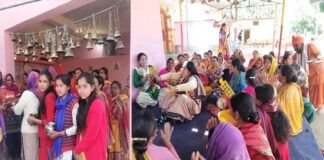 सिद्धपीठ थानेश्वर महादेव मंन्दिर में महाशिवरात्रि पर्व पर लगा श्रद्धालुओं का तांता