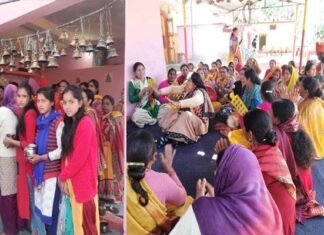 सिद्धपीठ थानेश्वर महादेव मंन्दिर में महाशिवरात्रि पर्व पर लगा श्रद्धालुओं का तांता