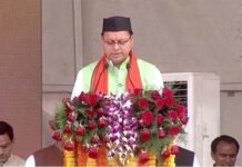 पीएम मोदी की उपस्थिति में राज्यपाल ने मुख्यमंत्री पुष्कर सिंह धामी को पद एवं गोपनीयता की दिलाई शपथ uttarakhand new cm pushkar dhami