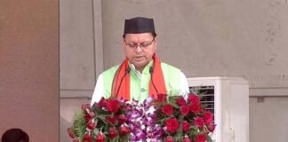 पीएम मोदी की उपस्थिति में राज्यपाल ने मुख्यमंत्री पुष्कर सिंह धामी को पद एवं गोपनीयता की दिलाई शपथ uttarakhand new cm pushkar dhami