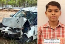 दर्दनाक सड़क हादसा: अज्ञात वाहन ने कार में मारी टक्कर, 7वीं कक्षा के छात्र की मौत, पिता की हालत नाजुक