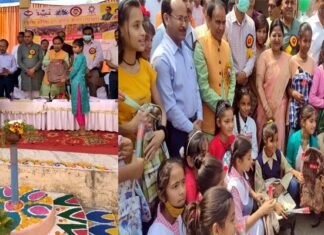 जीजीआईसी श्रीनगर में धूमधाम से मनाया गया प्रवेशोत्सव, शिक्षा मंत्री डा. धन सिंह रावत ने नव प्रवेशी छात्र छात्राओं किया सम्मानित