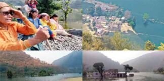 भावुक लम्हा : उत्तराखंड का लोहारी गांव जल में समाया, सुनहरी यादों को डूबता देख लोगों की आंखें भर आईं लोहारी गांव जल में समाया