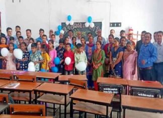 जीआईसी डांगचौरा में नव छात्र-छात्राओं एवम् अभिभावकों के साथ बड़े हर्षोल्लास के साथ मनाया गया प्रवेशोत्सव प्रवेशोत्सव