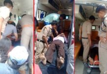 खाई में गिरी कार, चालक समेत 4 लोग घायल car-accident