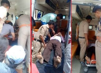 खाई में गिरी कार, चालक समेत 4 लोग घायल car-accident