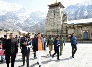सीएम पुष्कर सिंह धामी ने केदारनाथ धाम पहुंचकर निर्माण कार्यों एवं आगमी यात्रा संबंधित तैयारियों का किया स्थलीय निरीक्षण