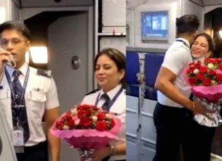 ‘को पायलट’ बेटे ने पायलट मां के साथ एक ही फ्लाइट में मनाया मदर्स डे, वीडियो वायरल Aman-Thakur-CoPilot-Indigo