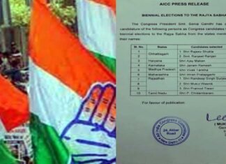 राज्यसभा चुनाव : कांग्रेस ने 10 उम्मीदवारों की लिस्ट जारी की, इन नेताओं को दिया गया टिकट Congress candidates for Rajya Sabha elections
