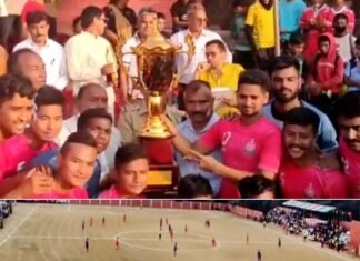 पौड़ी में आयोजित राष्ट्रीय फुटबाल प्रतियोगिता की चैंपियन बनी एसएसबी सिलीगुड़ी SSB Siliguri became the champion of the national level football competition organized in Pauri