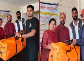कल्जीखाल ब्लॉक के युवक मंगल दलों को वितरित की गई खेल सामग्री Sports material distributed to Yuvak Mangal