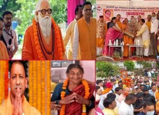 पौड़ी के पंचूर गाँव में छाई खुशियां : 5 साल बाद पैतृक गांव पहुंचे सीएम योगी को मिला मां का आशीर्वाद, छलके आंसू cm-yogi-in panchur village pauri garhwal