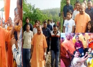 पुरानी यादें ताजा : गांव में आम लोगों की तरह घूमने निकले सीएम योगी ने सभी से की खूब बात, फोटो भी खिंचवाई cm-yogi-in-panchur-village-pauri-garhwal