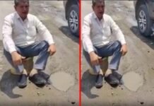 प्रदर्शन का अनूठा तरीका : चंपावत प्रचार करने जा रहे हरीश रावत बीच सड़क पर ही बैठ कर करने लगे विरोध harish rawat protesting sitting on the raod