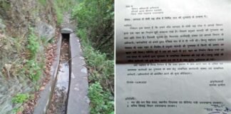 श्रीनगर गढ़वाल : खंडाह में क्षतिग्रस्त नहर की मरम्मत में दूसरी बार भी घटिया सामग्री के इस्तेमाल का आरोप, शिकायत के बाद भी गुणवत्ता में नहीं हुआ सुधार