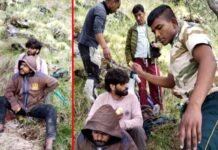 मुनस्यारी के खलिया टॉप में लापता दो पर्यटक, गंभीर घायल अवस्था मे मिले tourists missing in Khalia Top of Munsiyari