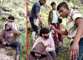 मुनस्यारी के खलिया टॉप में लापता दो पर्यटक, गंभीर घायल अवस्था मे मिले tourists missing in Khalia Top of Munsiyari
