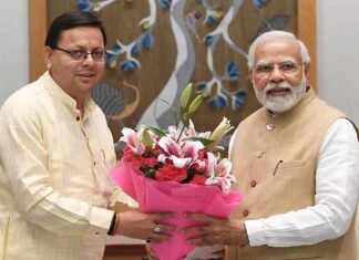 सीएम धामी ने पीएम मोदी से की मुलाकात, GST क्षतिपूर्ति जारी रखने का किया अनुरोध CM Dhami meets PM Modi