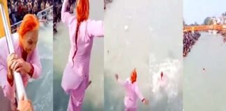 70 साल की बुजुर्ग दादी ने हरिद्वार में पुल से गंगा नदी में लगाई छलांग, आसानी से तैरकर आई बाहर, जमकर वायरल हो रहा है वीडियो Dangerous stunt of elderly grandmother