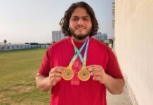 श्रीनगर गढ़वाल के देवांश नौटियाल ने लगातार तीसरे वर्ष सब जूनियर पावर लिफ्टिंग में गोल्ड मेडल जीतकर उत्तराखंड का नाम किया रोशन Devansh Nautiyal